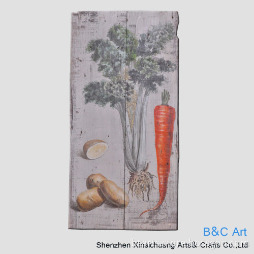 Modern hand painted wood simple oil painting designs